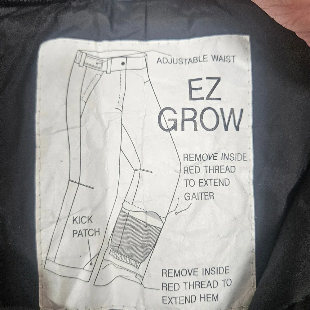 The North Face Boys Black DryVent EZ Grow Insulated Snow Pants Size S 7/8
